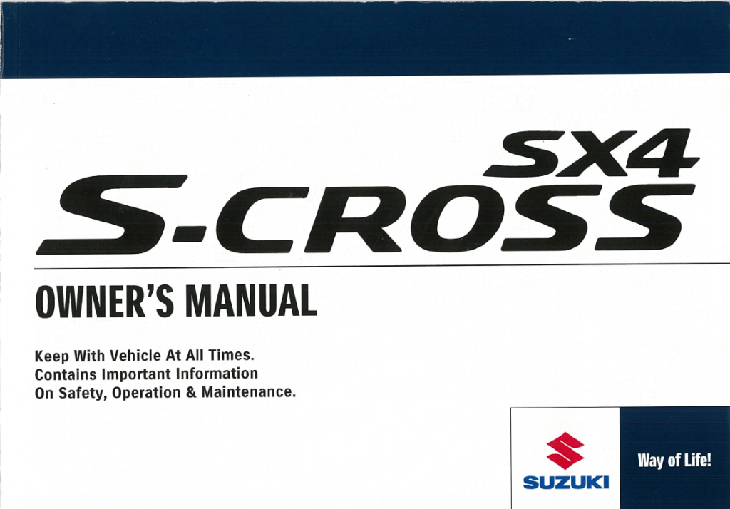 suzuki sx4 s cross user manual pdf - Bedienungsanleitung Suzuki SX S-Cross () (5 Seiten)
