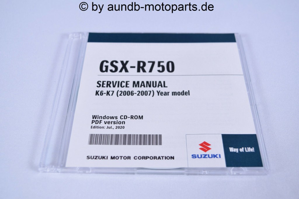 suzuki gsxr 750 k6 manual - GSXR  K-K Werkstatthandbuch CD / Service Manuel CD NEW original Suzuki