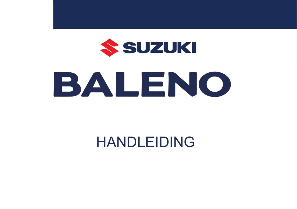 suzuki baleno 2019 owners manual - - Suzuki Baleno Owner