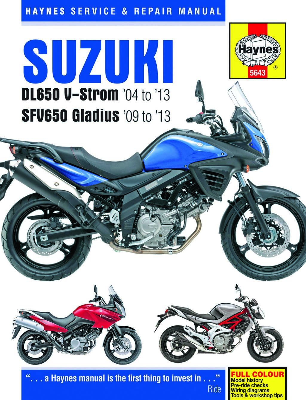 2011 suzuki v strom 650 owners manual - Suzuki DL V-Strom SFV Gladius - Haynes Motorcycle Service  Manual