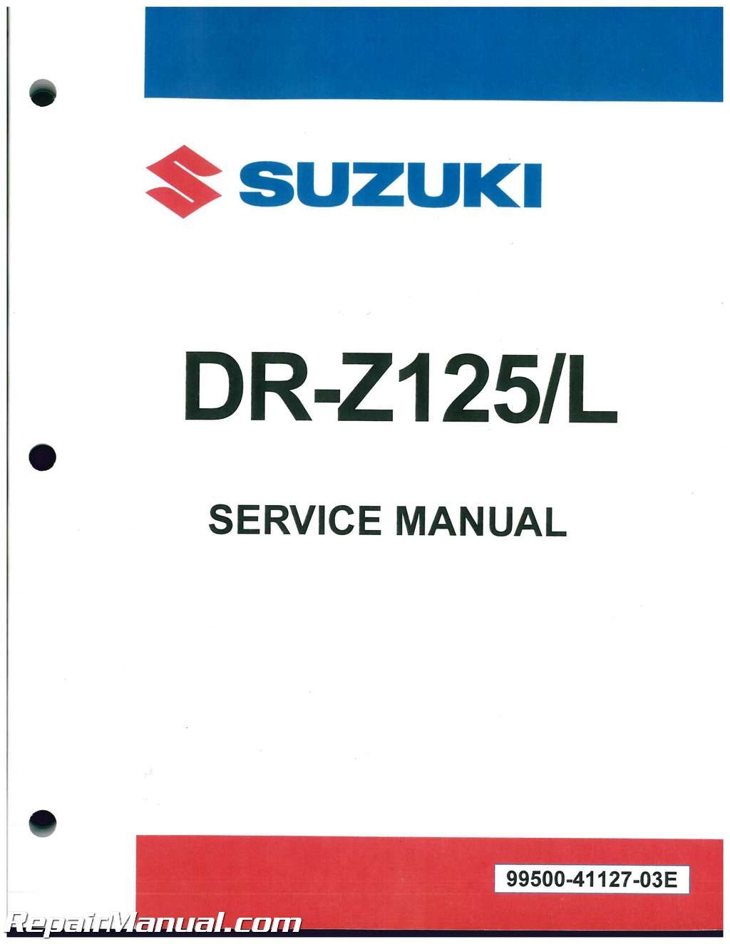 2018 suzuki drz125l owners manual - - Suzuki DR-Z DR-ZL Motorcycle Service Manual