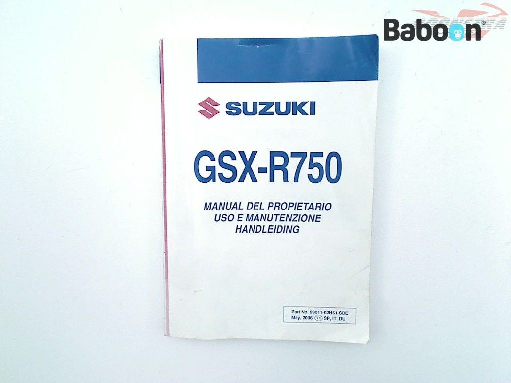suzuki gsxr 750 k6 manual - Suzuki GSX R  - (GSXR K/K) Fahrer-Handbuch