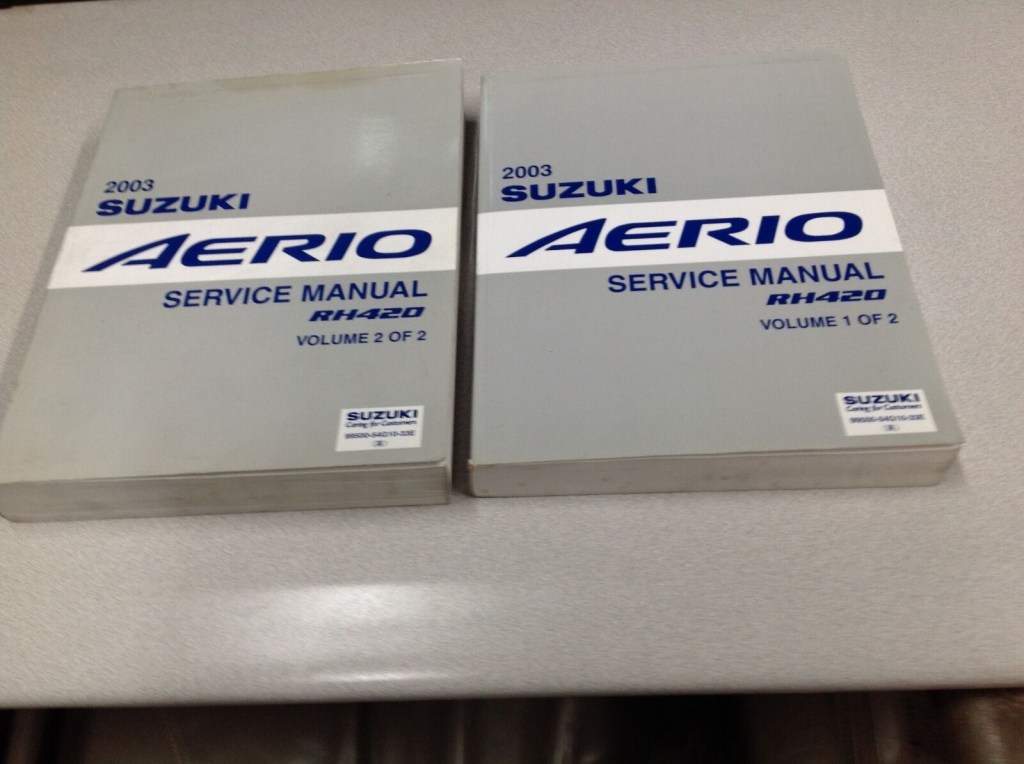 03 suzuki aerio dealer repair manual - SUZUKI AERIO Service Repair Shop Workshop Manual Set OEM Book