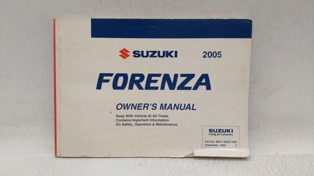05 suzuki forenza repair manual - Suzuki Forenza Owners Manual BLJDA