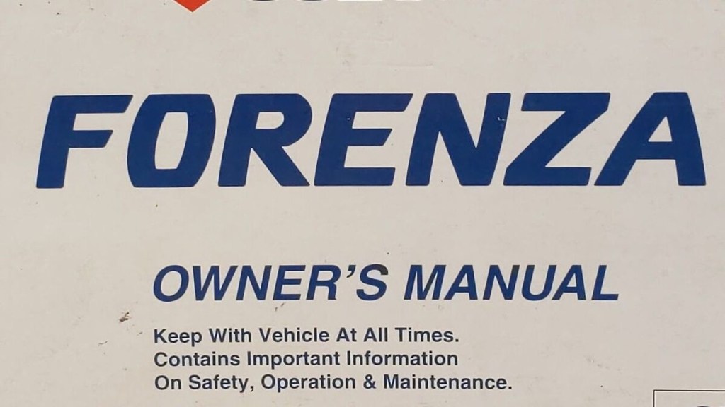 05 suzuki forenza repair manual - Suzuki Forenza Owners Manual BLJDA