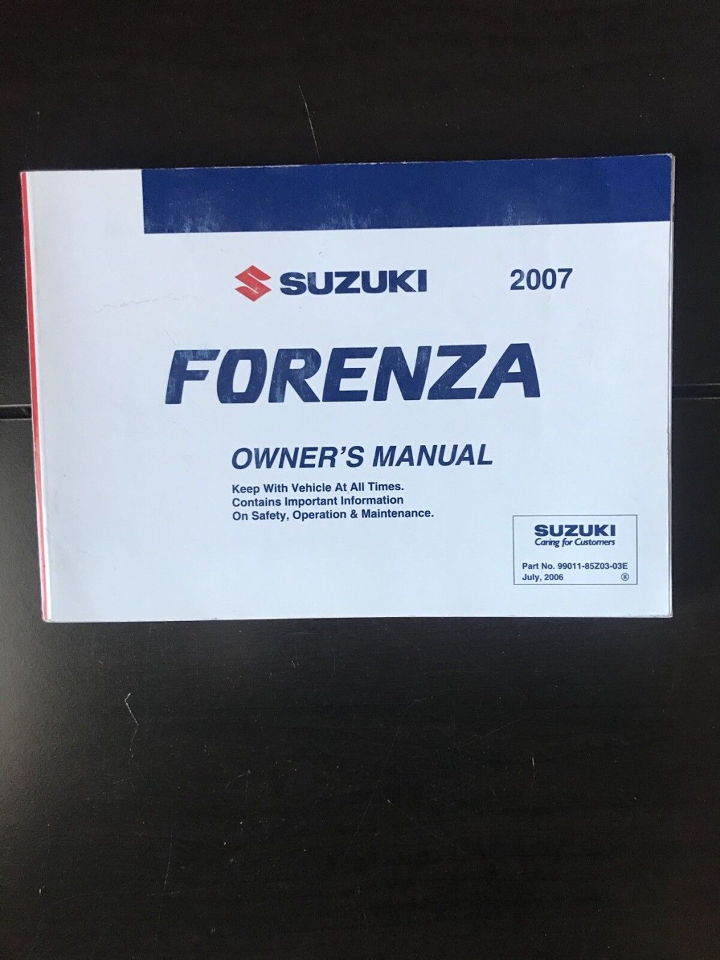 07 suzuki forenza manual - Suzuki Forenza Owners Manual OEM Free Shipping